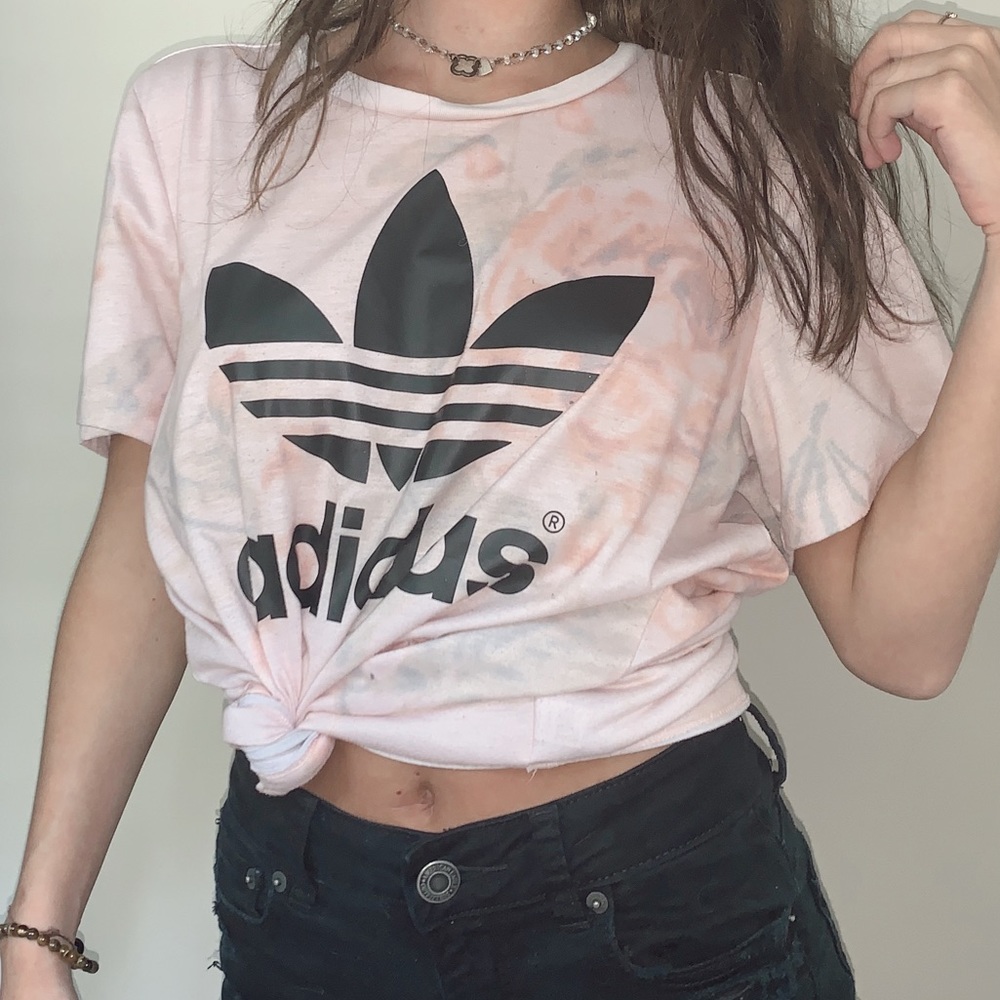 Adidas floral tshirt